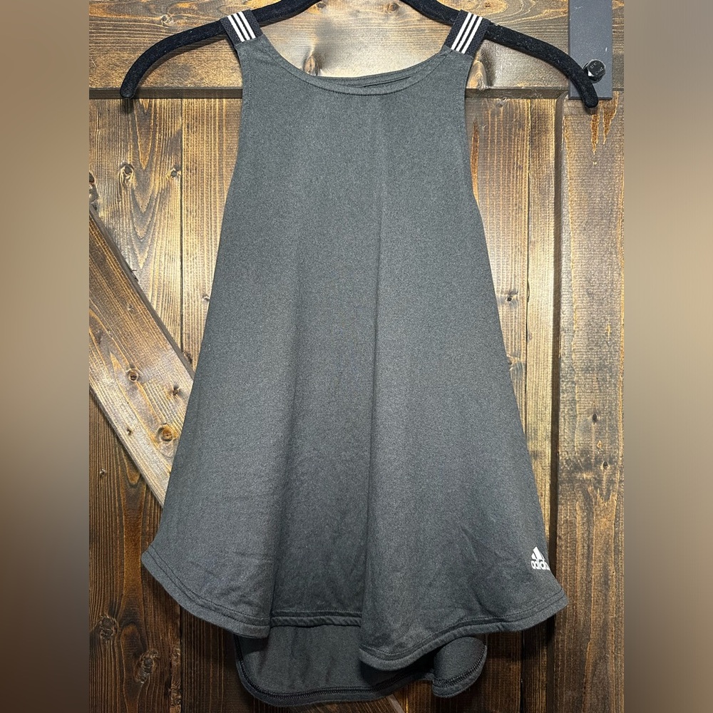 Adidas charcoal grey tank